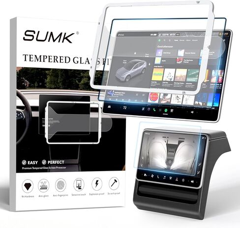 Tempered Glass Screen Protector for Tesla Model Y Juniper/Model YL | 16" Screen Protector with Alignment Frame for Model Y Juniper 2025 2026 & Model YL 2026 - Matte/ Anti-Glare/ Anti-Fingerprint in Kuwait