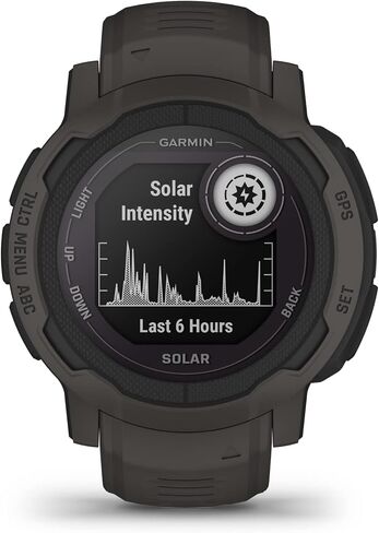 Garmin Instinct 2 Solar, GPS Outdoor Watch, Solar Charging Capabilities, Multi-GNSS Support, Tracbak Routing, Graphite (Renewed) in Saudi Arabia
