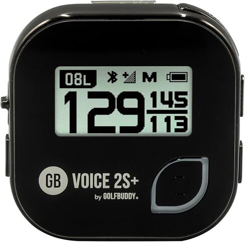 GOLFBUDDY Voice 2S+ Talking GPS Rangefinder, Clip on Hat Golf Navigation, Slope Mode on/Off, 18 Hours Battery Life, Shot Distance Measurement, Preloaded with 40,000 Courses Worldwide (Blue) in Saudi Arabia