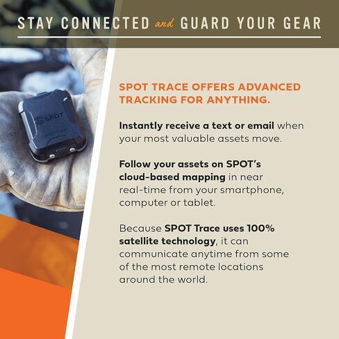 SPOT Trace Satellite Tracking Device | Handheld Tracker for Hiking, Camping, Cars, Kids, Outdoor Activities, Subscription Required in Saudi Arabia