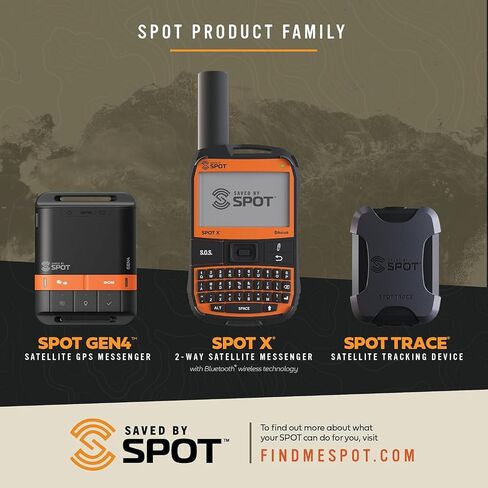 SPOT Trace Satellite Tracking Device | Handheld Tracker for Hiking, Camping, Cars, Kids, Outdoor Activities, Subscription Required in Saudi Arabia