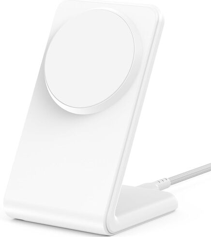 Mag.Safe Charger - Magnetic Wireless Charger for iPhone 12-17,White | Fast Charging | Magnetic iPhone Charging | for iPhone Charger Stand in Saudi Arabia