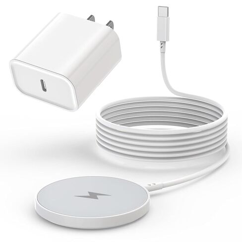 [Apple MFi Certified]Magnetic Wireless iPhone Charger Magsafe Charger,6FT 15W Fast Phone Charging Pad Wireless Magnetic Charge for iPhone 17/17Air/16 Pro Max/16 Plus/15 Pro Max/14/13/12/AirPods3/2/Pro in Saudi Arabia