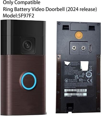 Solar Charger Compatible with Ring Battery Doorbell, USB-C Port Video Doorbell, 2024 Release in Saudi Arabia