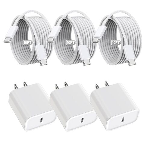 Fast Charger for iPhone 17/16/15 Charger,10FT Extra Long Fast Charging 3Pack Block USB-C to USB C Fast Charging Cable Cord for iPhone Air/17 Pro Max/iPhone 16 Pro/16 Plus/15 Pro Max,iPad Pro/Air/Mini in Saudi Arabia