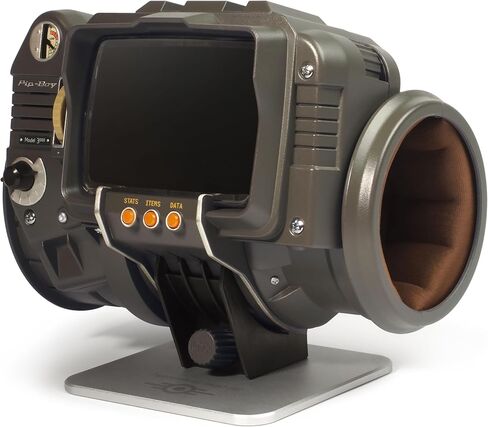 The Wand Company Pip-Boy 3000 Fallout 3 New Vegas die-cast Replica. FM Radio and Alarm, LCD Screen, with Memory Foam Cuff and Stand. Officially Licensed by Bethesda. in Saudi Arabia