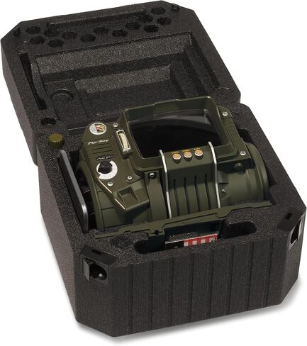 The Wand Company Pip-Boy 3000 Fallout 3 New Vegas die-cast Replica. FM Radio and Alarm, LCD Screen, with Memory Foam Cuff and Stand. Officially Licensed by Bethesda. in Saudi Arabia