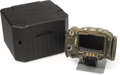 The Wand Company Pip-Boy 3000 Fallout 3 New Vegas die-cast Replica. FM Radio and Alarm, LCD Screen, with Memory Foam Cuff and Stand. Officially Licensed by Bethesda. in Saudi Arabia