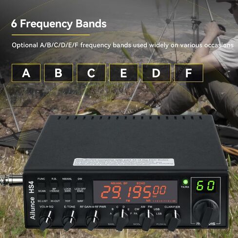 Retevis Ailunce HS4 10 Meter Radio, SSB CW AM FM PA Ham Radio Base Station | High Power Mobile Transceiver, Noise Reduction, SWR Protection, ASQ, Long Range Amateur Mobile Radio for Contest,Truck,Shack in Kuwait