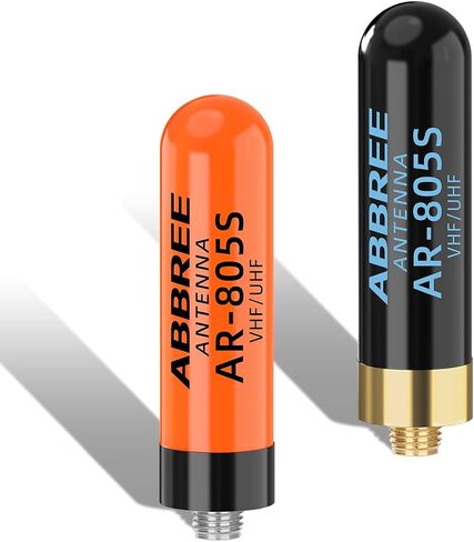 ABBREE Ham Radio Antenna Dual Band VHF/UHF 144/430Mhz 1.96inch AR-805S SMA- Female Long Range Stubby Short Antenna for Baofeng UV-5R Mini 5RM BF-F8HP PRO,K5 Plus,DM32,UV32 Radio Accessories,2Pack in Saudi Arabia