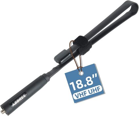 ABBREE SMA-Female Ham Radio Antenna VHF/UHF 18.8-inch 144/430MHz High Gain Foldable CS Tactical Antenna for Baofeng UV-5R BF-F8HP Pro 5RM K5PLUS GM21 UV-5G Plus Quansheng K6 UVK5(8) Radio Accessories in Saudi Arabia