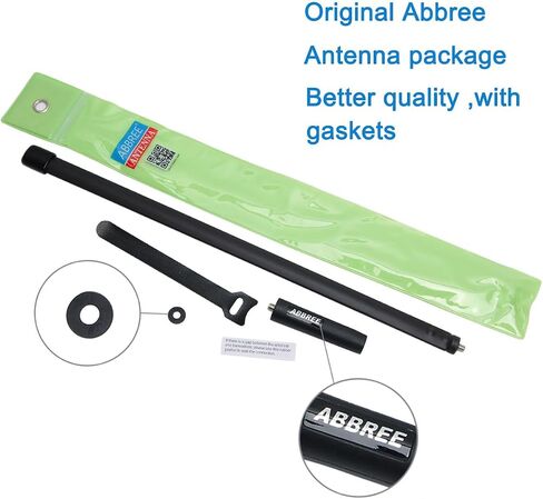 ABBREE SMA-Female Ham Radio Antenna VHF/UHF 18.8-inch 144/430MHz High Gain Foldable CS Tactical Antenna for Baofeng UV-5R BF-F8HP Pro 5RM K5PLUS GM21 UV-5G Plus Quansheng K6 UVK5(8) Radio Accessories in Saudi Arabia