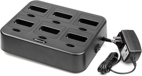 Retevis RT22 Walkie Talkie Charger, Six-Way Charger, 1 Pack | for Business,Multi Unit Charging Base,Compatible with Retevis RT22/RT22S/RB19/RB19P/RB39P Walkie Talkie in Saudi Arabia