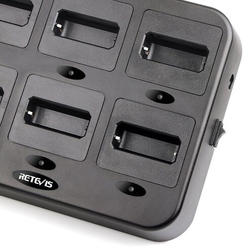 Retevis RT22 Walkie Talkie Charger, Six-Way Charger, 1 Pack | for Business,Multi Unit Charging Base,Compatible with Retevis RT22/RT22S/RB19/RB19P/RB39P Walkie Talkie in Saudi Arabia