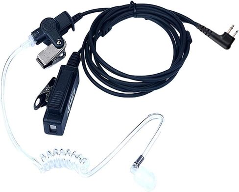 2-Wire Acoustic Tube Earpiece/Headset with PTT and Mic Surveillance Kit for Motorola Walkie Talkie CP200 CLS1110 CLS1413 CLS1450 Radio in Saudi Arabia