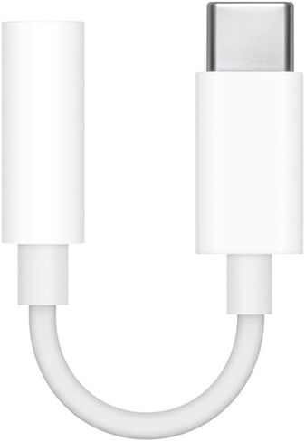 Apple USB-C to 3.5 mm Headphone Jack Adapter | USB-C to 3.5mm Headphone Jack Adapter with white finish for audio, music and calls in Kuwait