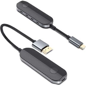 Lulaven iShare Pro 2026 Wireless HDMI Transmitter and Receiver Kit, USB-C for iPhone 15/16/17 iPad MacBook, No WiFi Needed for Hotel TV & Travel, HDCP 2.2 Netflix/Disney+, Zero-Lag Plug & Play in Saudi Arabia
