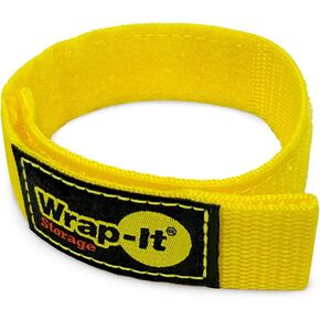 Quick-Straps by Wrap-It Storage - 12" (12 Pack) Yellow - Extension Cord Holder for RV and Boat Organizing | Extension Cord Holder for RV and Boat Organizing in Saudi Arabia