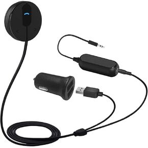 BESIGN BK01 Bluetooth Car Kit, Wireless Aux Receiver for Handsfree Calls and Music Streaming with Ground Loop Noise Filter for Car with Aux Port in Kuwait