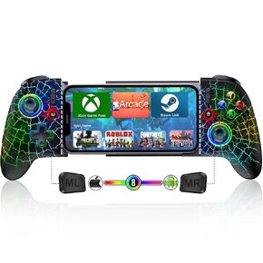 Mocagen Mobile Gaming Controller, MC2 Phone Controller for iPhone/Android/Switch/Oled/Switch 2 with Programmable/Hall Effect Joysticks & Analog Triggers/RGB Light in Saudi Arabia