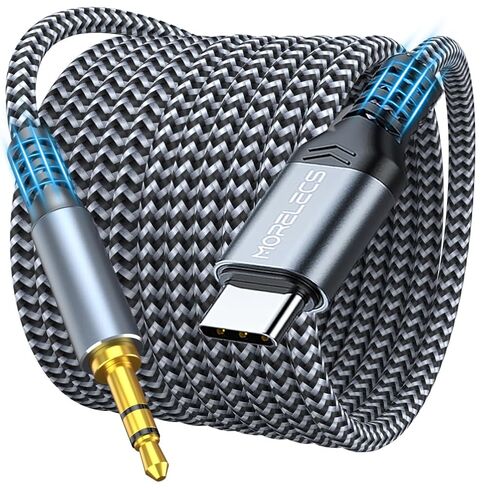Aux to USB C, 3.3ft Aux Cord to USB C Compatible with iPhone 15/16/17, Galaxy S24/S23, iPad Pro, Pixel - Type C to 3.5mm Cord for Car, Headphones, Speakers in Kuwait