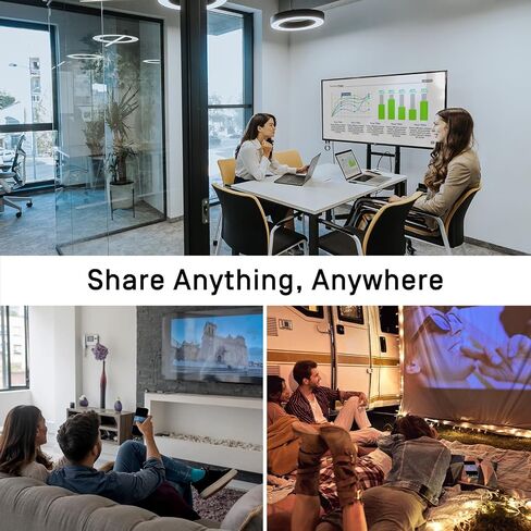 IPEVO CAST – Wireless Screen Sharing | Full HD 1080p @ 60Hz | USB-C Transmitter & HDMI Receiver | Plug & Play, Cross-Platform | No Software, No App, IT-Free Operation | Meeting Rooms, Classrooms in Saudi Arabia