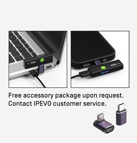 IPEVO CAST – Wireless Screen Sharing | Full HD 1080p @ 60Hz | USB-C Transmitter & HDMI Receiver | Plug & Play, Cross-Platform | No Software, No App, IT-Free Operation | Meeting Rooms, Classrooms in Saudi Arabia