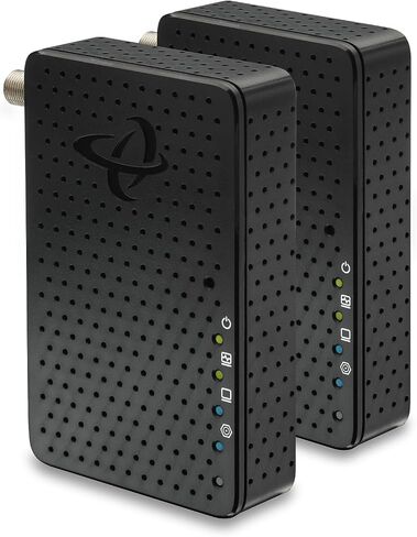 Hitron HTEM5 MoCA 2.5 Network Adapter (2-Pack) - Extends Network via Coax | NOT a Modem/Router/WiFi | Requires Cable TV Wiring (NOT Satellite) | Works with Cable & Most Fiber (NOT AT&T) | 2.5 Gbps in Kuwait