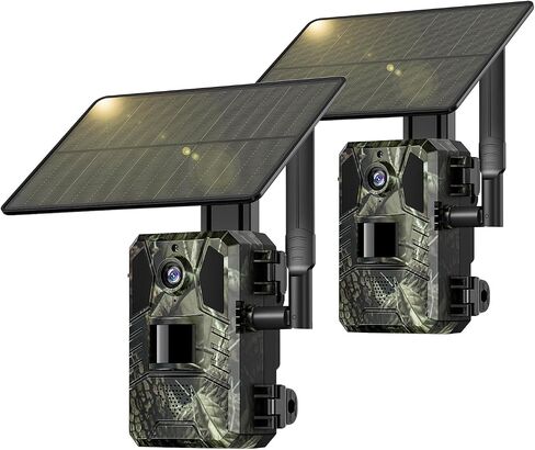 SEHMUA Trail Camera, 2K HD Live Streaming Game Camera AI Animal Detection | 4G LTE Cellular Trail Camera Built-in SIM Unlimited Data, Trail Cameras with Night Vision Motion Activated Waterproof No Wifi in Saudi Arabia