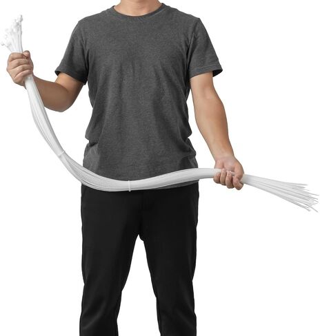 Armpow 18 inch Black Zip Ties Heavy Duty 100 PACK, 220 LBS Ultra Exclusive Strong Plastic Wire Ties, Large Cable Ties Extra Long Tie Wraps, Indoor and Outdoor UV Resistant in Saudi Arabia