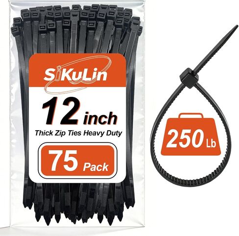 White Zip Ties Assorted Sizes 4+6+8+12 Inch, 400 Pack, Clear Zip Ties, White Cable Ties, Zipties Clear, UV Resistant Wire Ties, Plastic Ties, Tie Wraps Assorted Sizes, SiKuLin in Saudi Arabia
