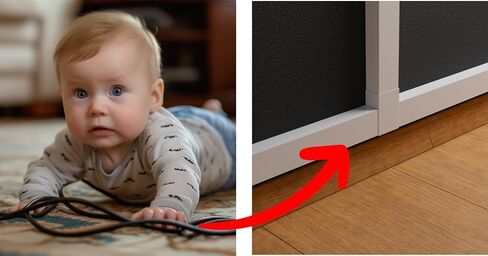 Cord Cover Full Kit, 26ft/315in Self-Adhesive Cable Raceway, 20 Snap-On Channels, Wire Hider for TV, HDMI & Speaker Cables, Includes Connectors & Corners, Paintable Cable Management, White in Saudi Arabia