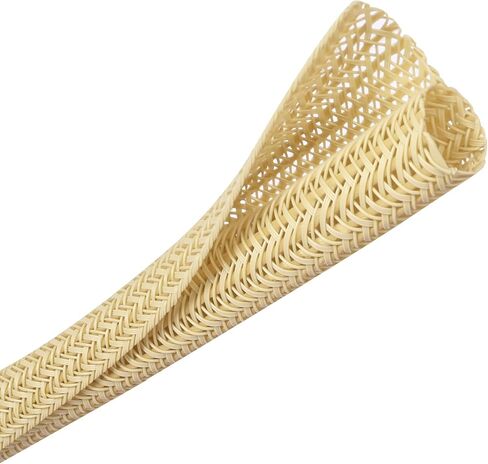 Cable Management Sleeve, Split Design, 25FT - 1/2 Inch, Beige in Kuwait