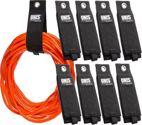 8 Pack Heavy Duty Large 13-inch Extension Cord Storage Extendable Cable Ties Strap Loop Hanger Organizer for Cable, Hose, Power Cord, and Rope in Kuwait