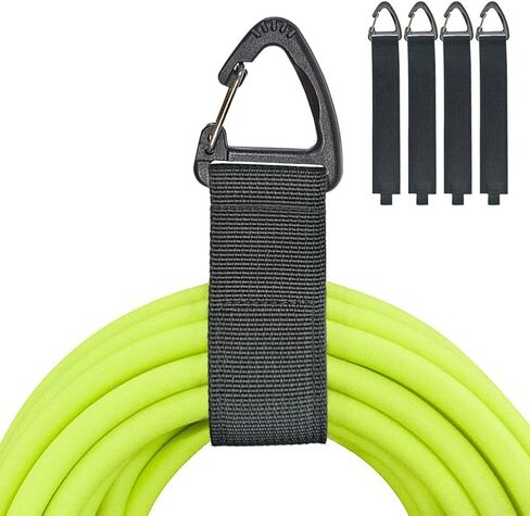 ZTSXLLIM Extension Cord Holder Organizer, Garage Organization and Storage | 4 Pack,16-Inch Extension Cord Wrap Strap, Extension Cord Hanger with Carabiner, Holds Up to 50 lbs, electrical cord organizer in Saudi Arabia