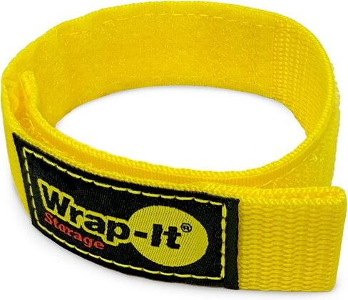 Quick-Straps by Wrap-It Storage - 12" (12 Pack) Yellow - Extension Cord Holder for RV and Boat Organizing | Extension Cord Holder for RV and Boat Organizing in Kuwait