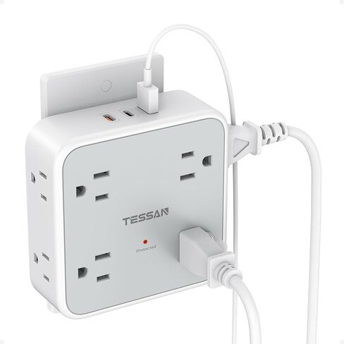 TESSAN Wall Surge Protector Outlet Extender with 8 Outlets Wall Charger in Kuwait