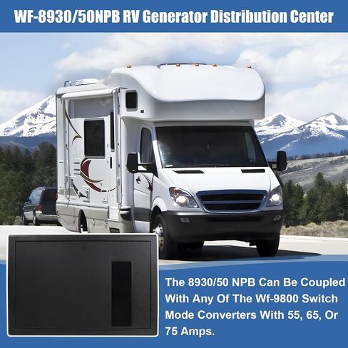 WF-8930/50NPB RV Generator and Component 30/50 Amp AC Distribution Center with 15 DC Circuits for RV in Kuwait