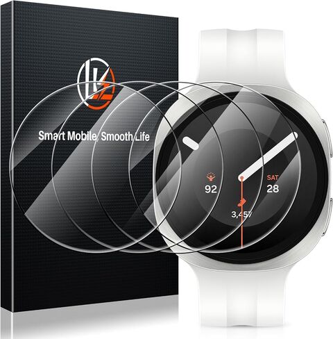 LK 6 Pack for Apple Watch Series 11/ Series 10 Screen Protector 42mm, TPU | Anti-Scratch, Self-Healing Soft TPU Screen Protector for Apple Watch 42mm, Bubble Free, HD Transparent, Touch Sensitive in Kuwait