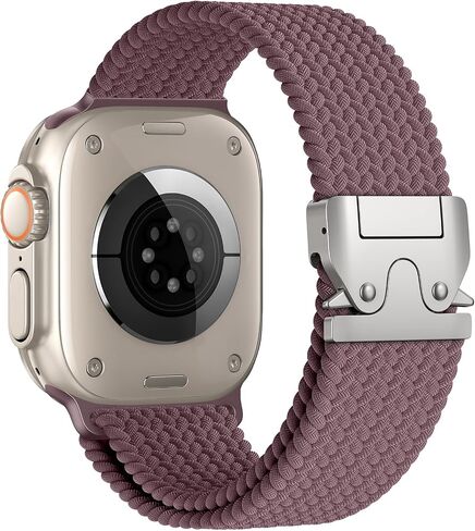 Elastic Sport Band for Apple Watch Ultra 3/2/1 Bands 49mm 46mm 45mm 44mm 42mm 41mm 40mm 38mm Men Women, Adjustable Parachute Buckle Nylon Fabric Wristband for iWatch Series 11 10 SE 9 8 7 6 5 4 3 in Saudi Arabia