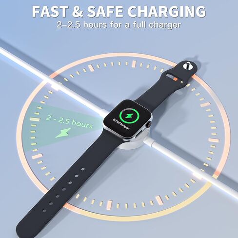 2 in 1 iWatch Charger Fast Charging,2Pack Long 6.6Foot iPhone Watch Charger Magnetic Smartwatch Charging Cables for iWatch Series Ultra 11/10/9/8/7/6/5/4/3/2/1,iPhone 14/13/12/11/8/7 Pro/Max/XR/XS/X/8 in Saudi Arabia