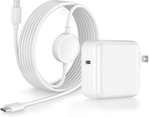 2 in 1 USB C Charger for Apple Watch, 6.6FT Magnetic iWatch Charging Cable Cord & USB C Fast iPhone Charger with PD 30W Wall Plug for iWatch Series Ultra SE/10/9/8/7/6/5/4/3/2, iPhone 17/16/15 Pro Max in Saudi Arabia