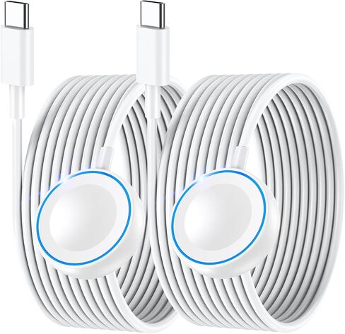 2Pack for Apple Watch Charger Fast Charging 5W,USB Type C, 4.0 Feet | Fast iWatch Charger,4FT Travel Essentials Magnetic USB C Charging Cable for Apple Watch Series 11/10/9/8/7,Ultra 3/2/1,SE3 in Saudi Arabia