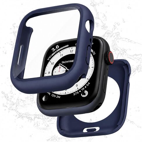 Full Protection Cover for Apple Watch SE3/SE2/SE Series 6/5/4 40mm | Waterproof Case with Tempered Glass Screen Protector, 360 Protective Face Covers & Back Bumper for iWatch 40mm, Starlight in Saudi Arabia