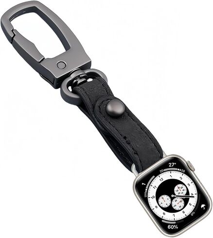 Necklace Pendant Compatible with Apple Watch Fob Women Men, Metal Keychain for Apple Watch Ultra/Ultra 2, Series 10-1, SE Watch Clip Adapter for Apple Watch 38mm 40mm 41mm 42mm 44mm 45mm 46mm 49mm in Saudi Arabia