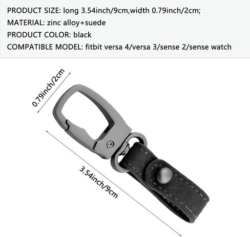 Necklace Pendant Compatible with Apple Watch Fob Women Men, Metal Keychain for Apple Watch Ultra/Ultra 2, Series 10-1, SE Watch Clip Adapter for Apple Watch 38mm 40mm 41mm 42mm 44mm 45mm 46mm 49mm in Saudi Arabia