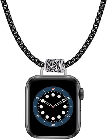 Necklace Compatible with Apple Watch Ultra 2 /Ultra 49mm 46mm 45mm 44mm 42mm 41mm 40mm 38mm for Women Men, Elegant Lanyard Chain for iWatch Series 10 9 8 7 6 SE 5 4 3 2 Ultra Ultra 2 (38/40/41/42(series10)-black) in Saudi Arabia