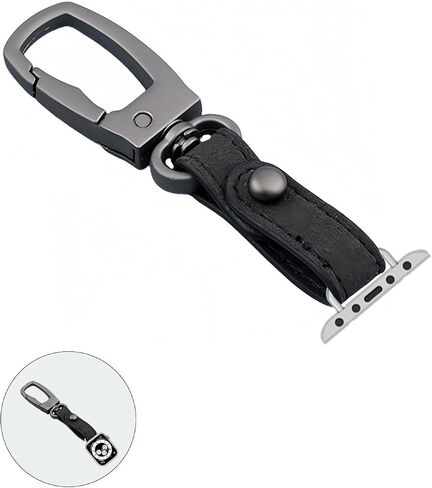 Necklace Pendant Compatible with Apple Watch Fob Women Men, Metal Keychain for Apple Watch Ultra/Ultra 2, Series 10-1, SE Watch Clip Adapter for Apple Watch 38mm 40mm 41mm 42mm 44mm 45mm 46mm 49mm in Saudi Arabia