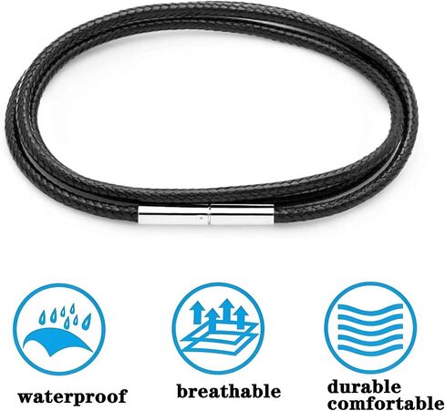Leather Necklace for Apple Watch Neck Strap Fob for Apple Watch Ultra SE Lanyard for Apple iWatch Series123456789, 42mm/44mm/45mm/49mm,38mm/40mm/41mm Watch Pendant (black, 38/40/41/42(series 10)) in Saudi Arabia