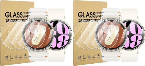 Suoman 4-Pack for Samsung Galaxy Watch 9/8 40mm Screen Protector | HD-Clear Hardness Tempered Glass Protective Film for Samsung Galaxy 40 mm Smartwatches [Anti-Scratch] in Saudi Arabia